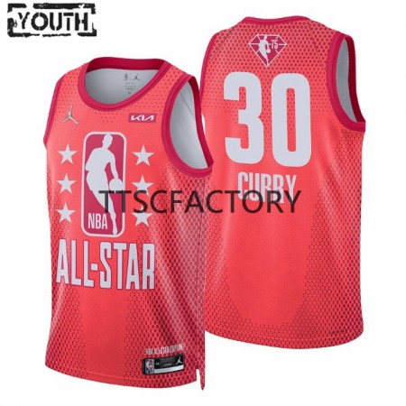 Kinder NBA Golden State Warriors Trikot Stephen Curry 30 2022 All-Star Jordan Brand Rot Swingman